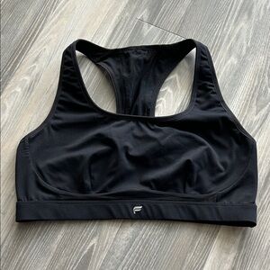 Fabletics Belle Racerback High Impact Black Sports Bra